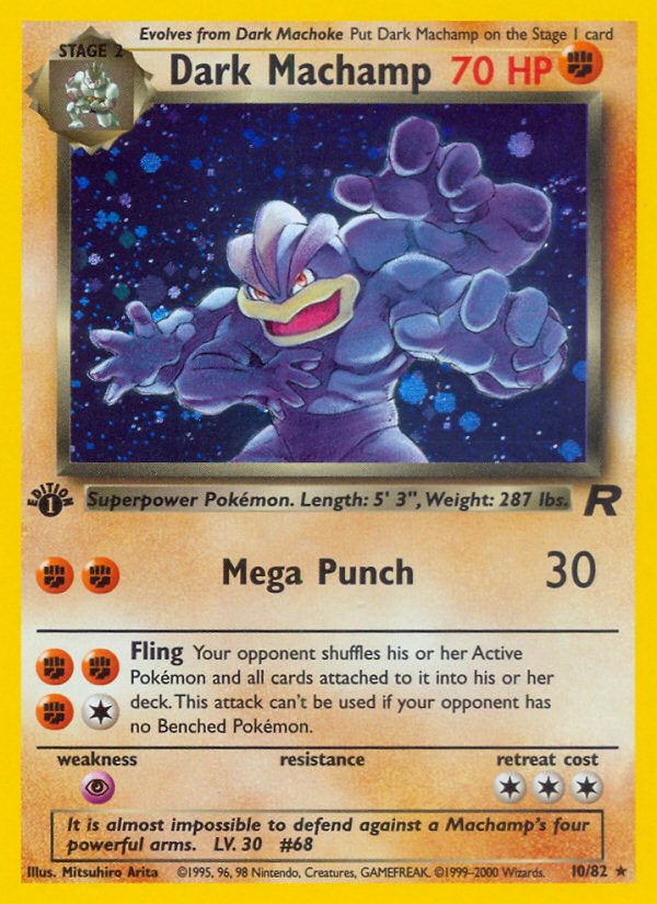 Dark Machamp – Team Rocket 10/82 Pokémon card