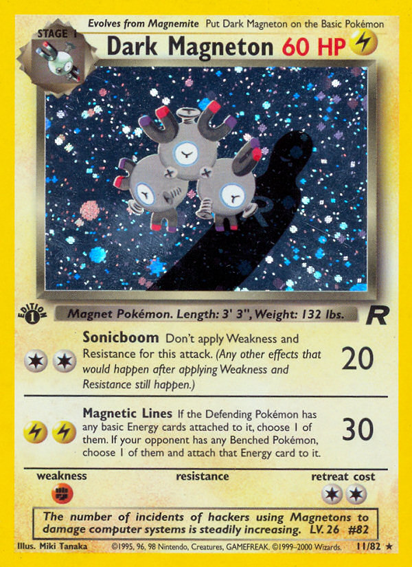 Dark Magneton – Team Rocket 11/82 Pokémon card