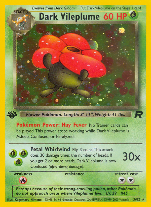 Dark Vileplume – Team Rocket 13/82 Pokémon card