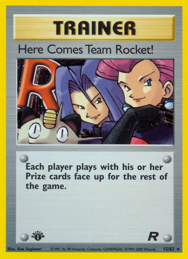 Here Comes Team Rocket! – Team Rocket 15/82 Pokémon card