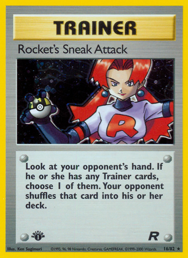 Rocket's Sneak Attack – Team Rocket 16/82 Pokémon card