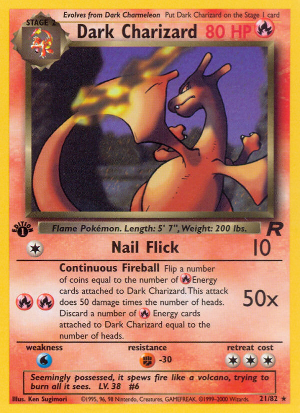 Dark Charizard – Team Rocket 21/82 Pokémon card