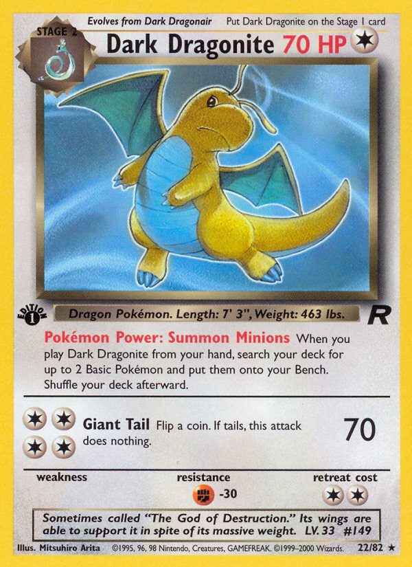 Dark Dragonite – Team Rocket 22/82 Pokémon card