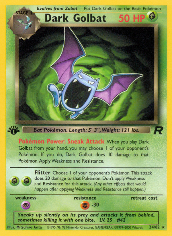 Dark Golbat – Team Rocket 24/82 Pokémon card