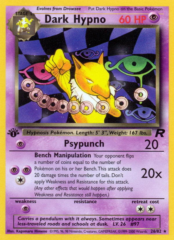 Dark Hypno – Team Rocket 26/82 Pokémon card