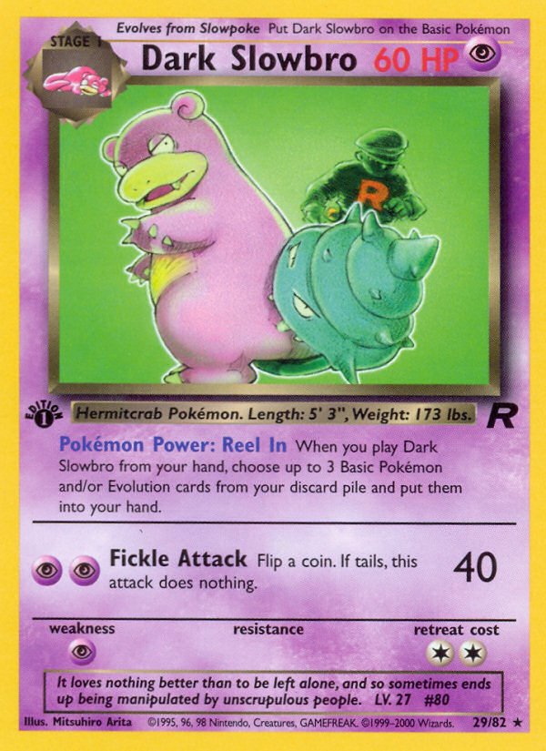 Dark Slowbro – Team Rocket 29/82 Pokémon card