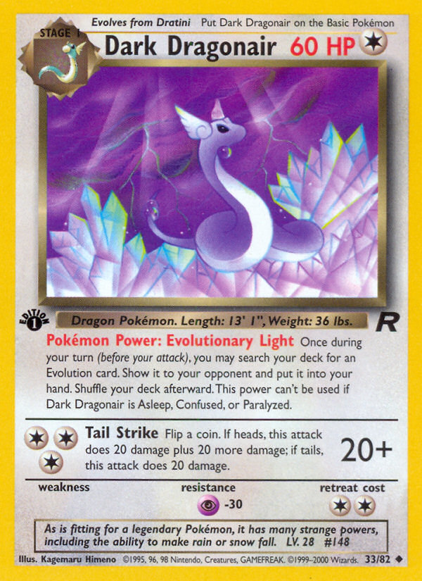 Dark Dragonair – Team Rocket 33/82 Pokémon card