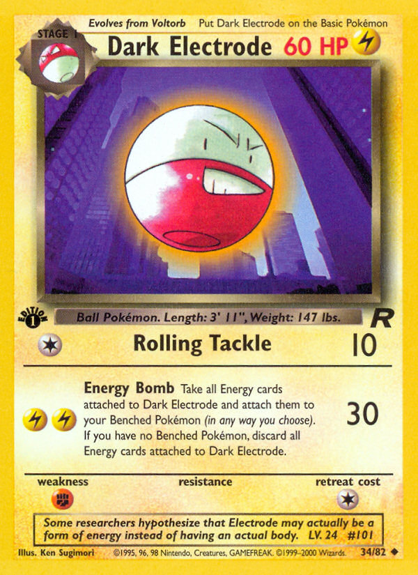 Dark Electrode – Team Rocket 34/82 Pokémon card