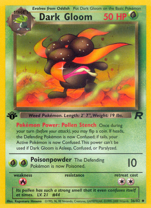 Dark Gloom – Team Rocket 36/82 Pokémon card