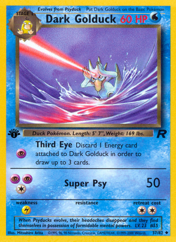 Dark Golduck – Team Rocket 37/82 Pokémon card