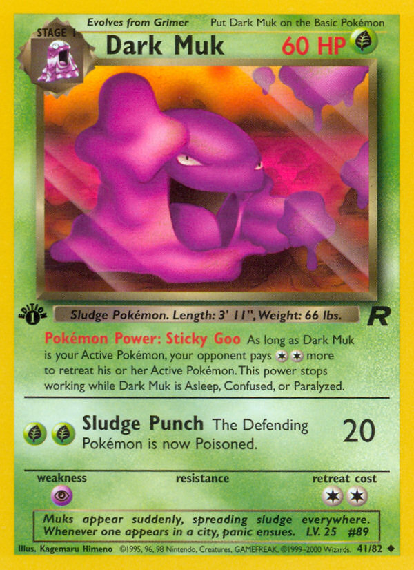 Dark Muk – Team Rocket 41/82 Pokémon card
