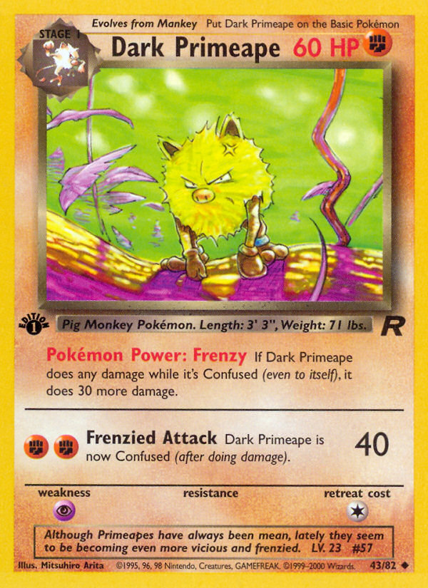 Dark Primeape – Team Rocket 43/82 Pokémon card
