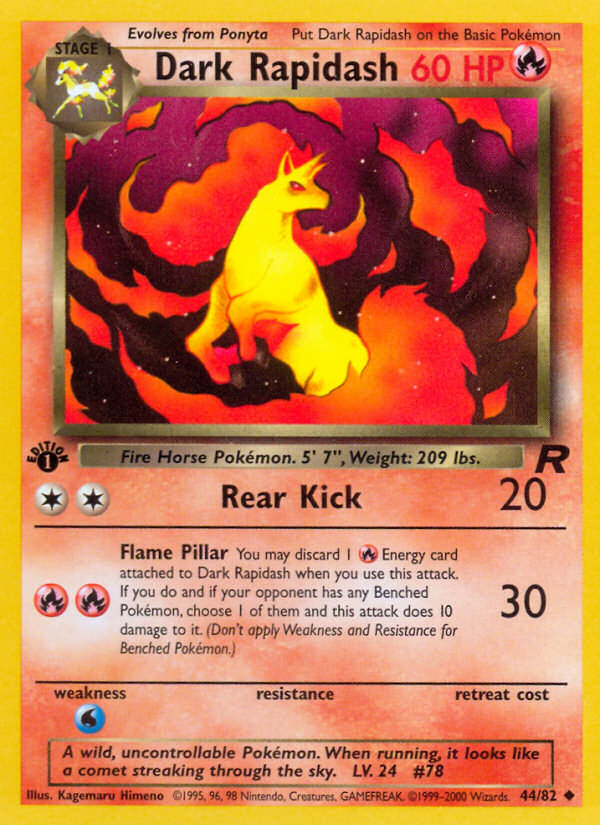 Dark Rapidash – Team Rocket 44/82 Pokémon card