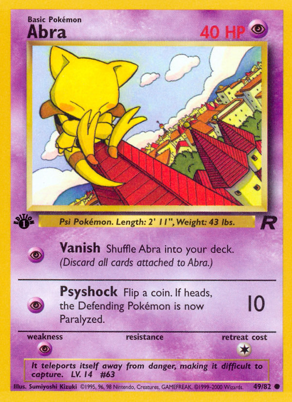 Abra – Team Rocket 49/82 Pokémon card