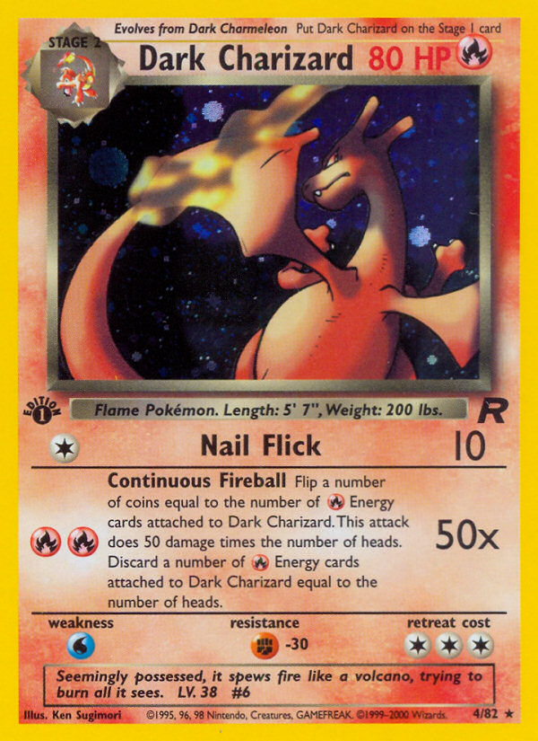 Dark Charizard – Team Rocket 4/82 Pokémon card
