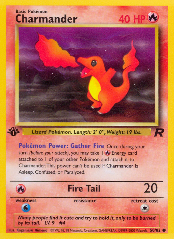 Charmander – Team Rocket 50/82 Pokémon card