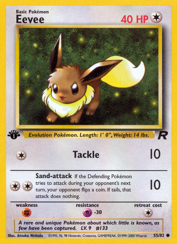 Eevee – Team Rocket 55/82 Pokémon card