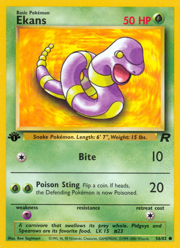 Ekans – Team Rocket 56/82 Pokémon card