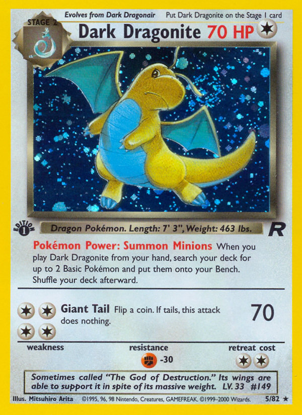 Dark Dragonite – Team Rocket 5/82 Pokémon card