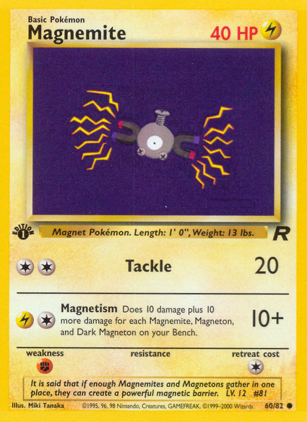 Magnemite – Team Rocket 60/82 Pokémon card