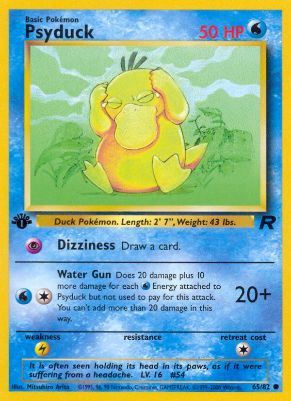 Psyduck – Team Rocket 65/82 Pokémon card