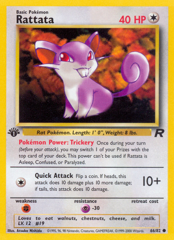 Rattata – Team Rocket 66/82 Pokémon card