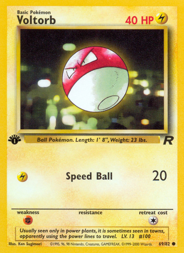 Voltorb – Team Rocket 69/82 Pokémon card
