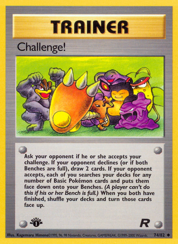 Challenge! – Team Rocket 74/82 Pokémon card