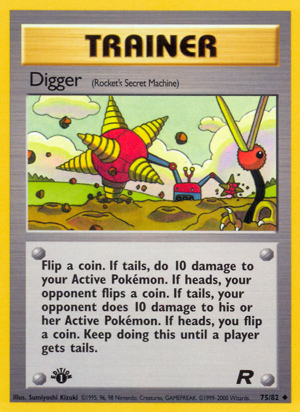 Digger – Team Rocket 75/82 Pokémon card