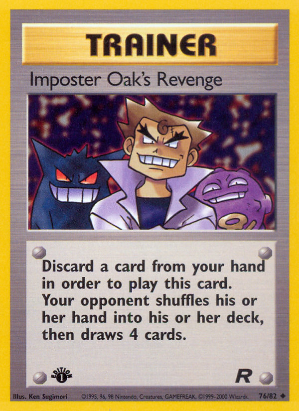 Imposter Oak's Revenge – Team Rocket 76/82 Pokémon card