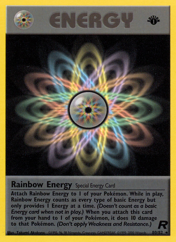 Rainbow Energy – Team Rocket 80/82 Pokémon card