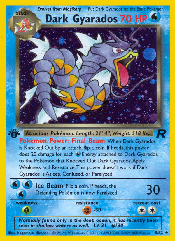 Dark Gyarados – Team Rocket 8/82 Pokémon card