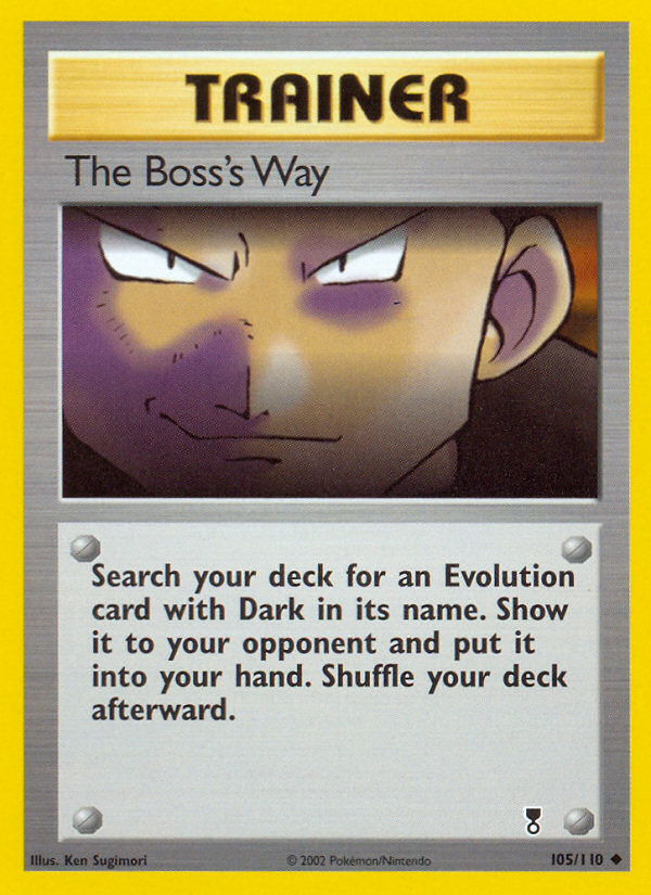 The Boss's Way – Legendary Collection 105/110 Pokémon card