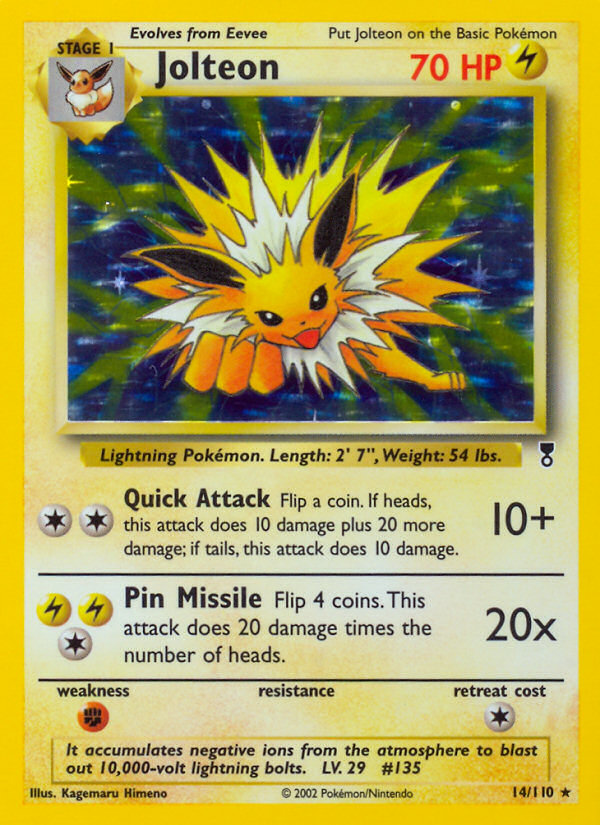 Jolteon – Legendary Collection 14/110 Pokémon card