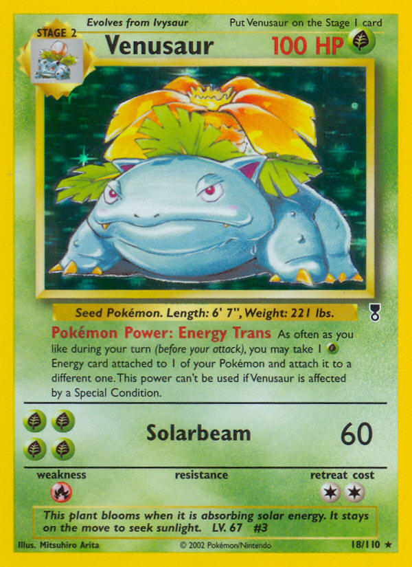 Venusaur – Legendary Collection 18/110 Pokémon card