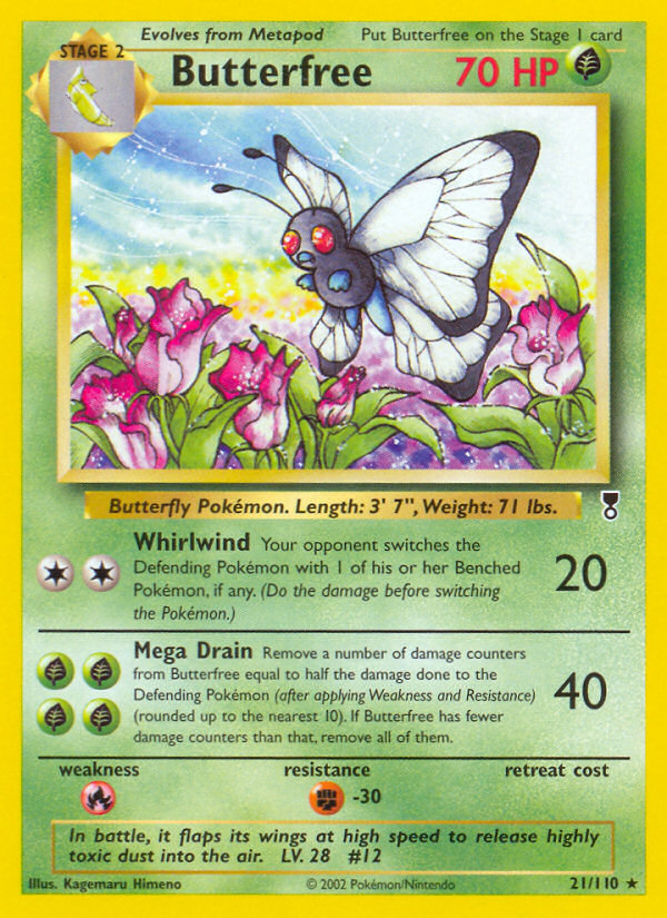 Butterfree – Legendary Collection 21/110 Pokémon card