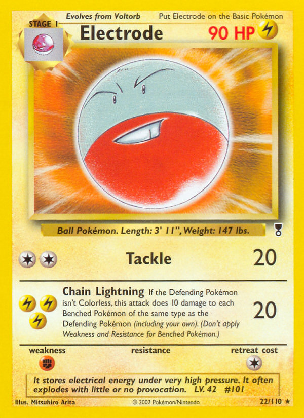Electrode – Legendary Collection 22/110 Pokémon card