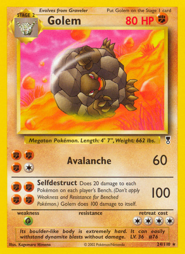 Golem – Legendary Collection 24/110 Pokémon card