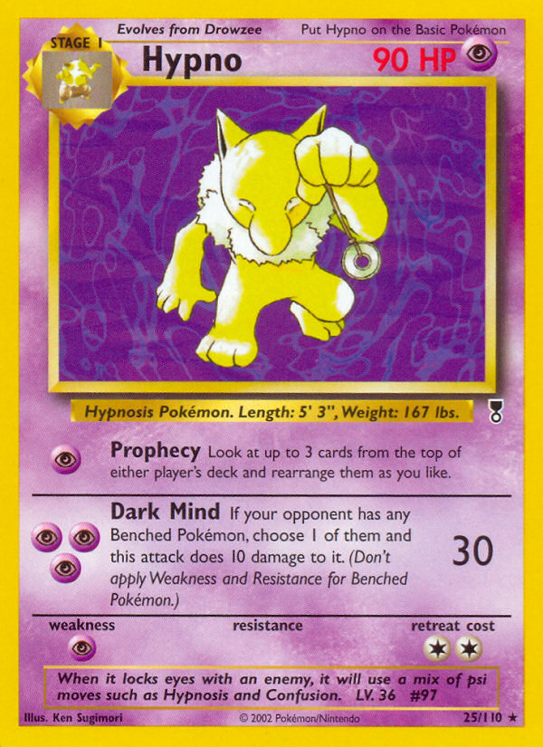Hypno – Legendary Collection 25/110 Pokémon card