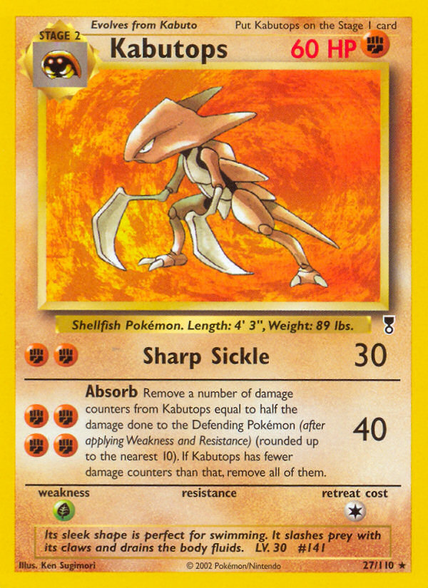 Kabutops – Legendary Collection 27/110 Pokémon card