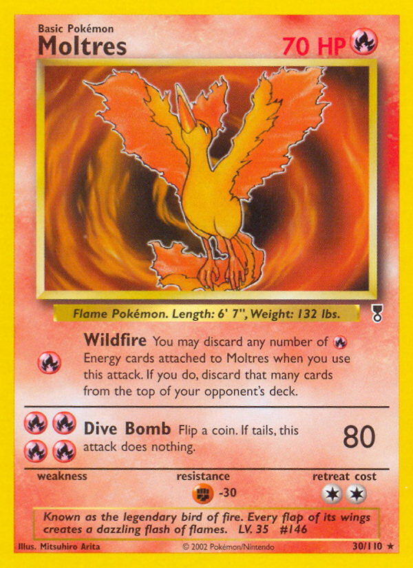 Moltres – Legendary Collection 30/110 Pokémon card