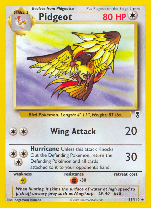 Pidgeot – Legendary Collection 33/110 Pokémon card