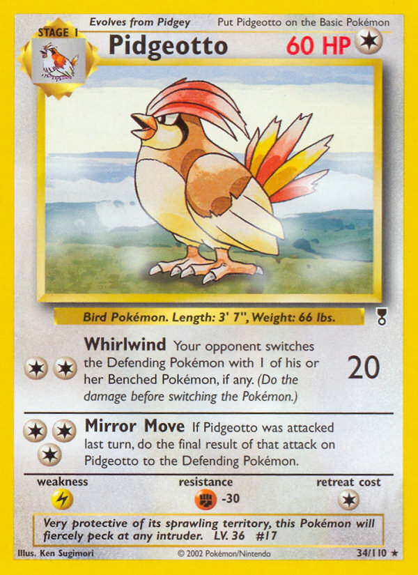 Pidgeotto – Legendary Collection 34/110 Pokémon card