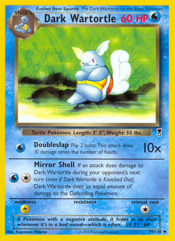 Dark Wartortle – Legendary Collection 39/110 Pokémon card