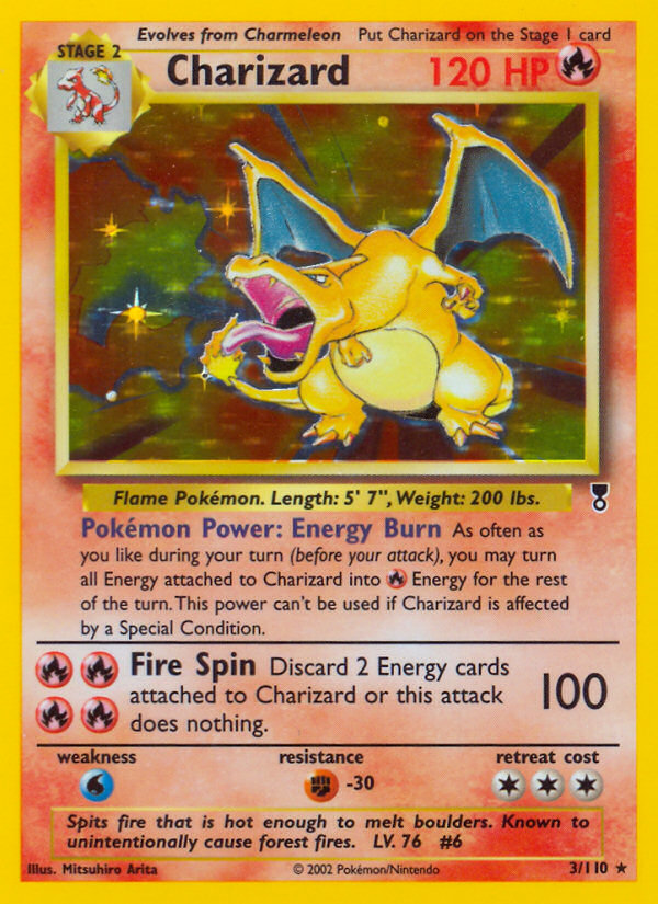 Charizard – Legendary Collection 3/110 Pokémon card