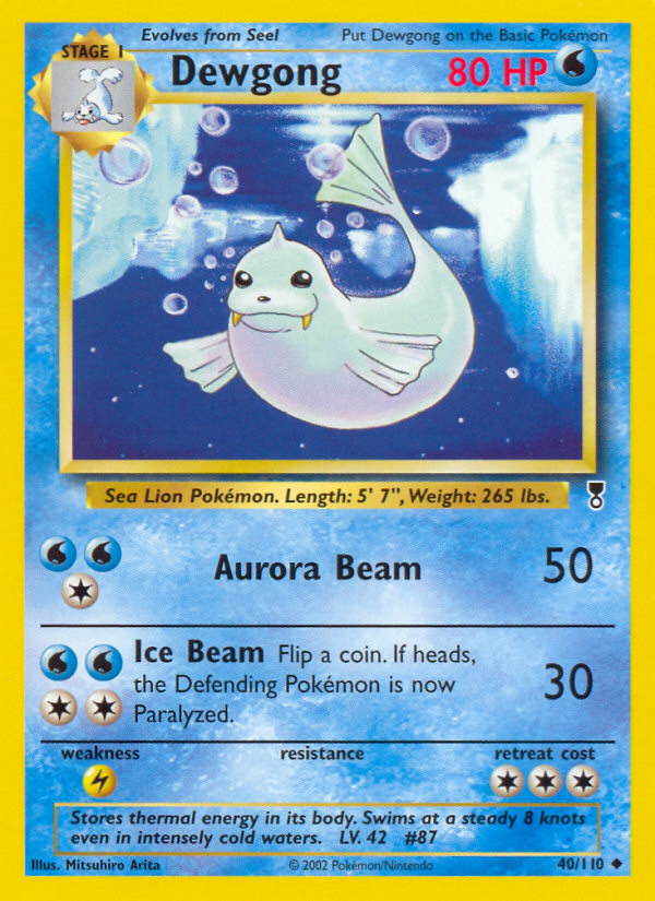 Dewgong – Legendary Collection 40/110 Pokémon card