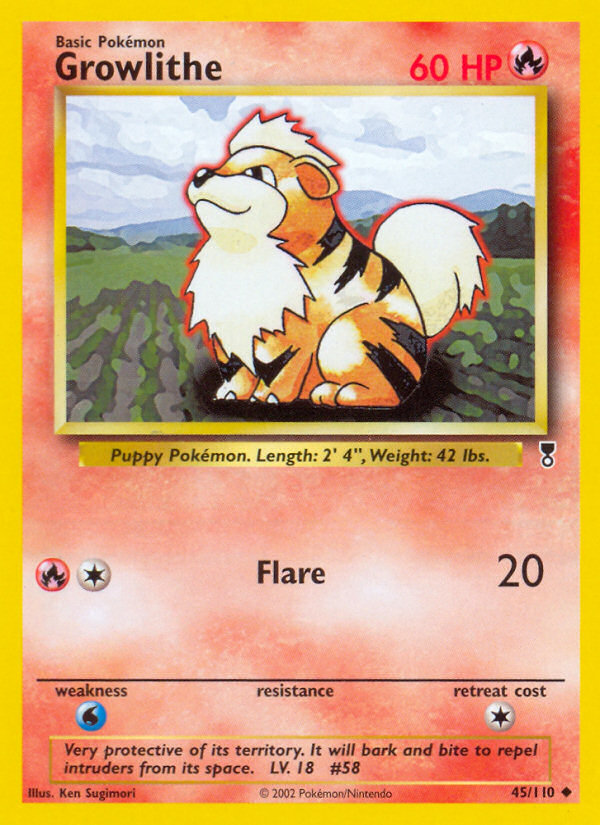 Growlithe – Legendary Collection 45/110 Pokémon card