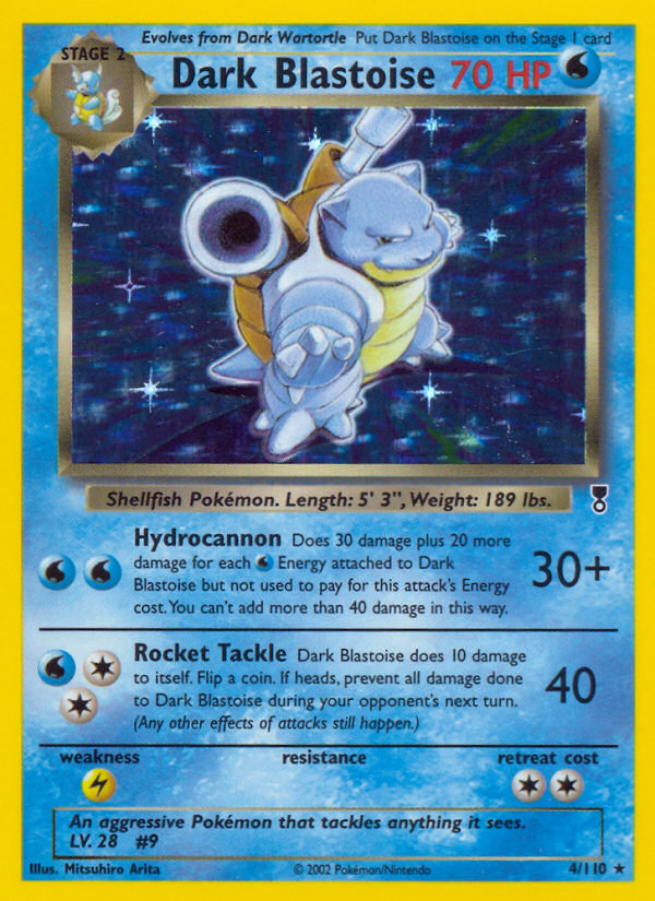 Dark Blastoise – Legendary Collection 4/110 Pokémon card