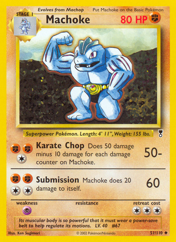 Machoke – Legendary Collection 51/110 Pokémon card