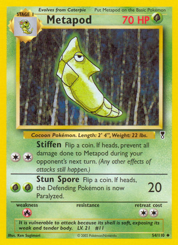 Metapod – Legendary Collection 54/110 Pokémon card